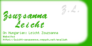 zsuzsanna leicht business card